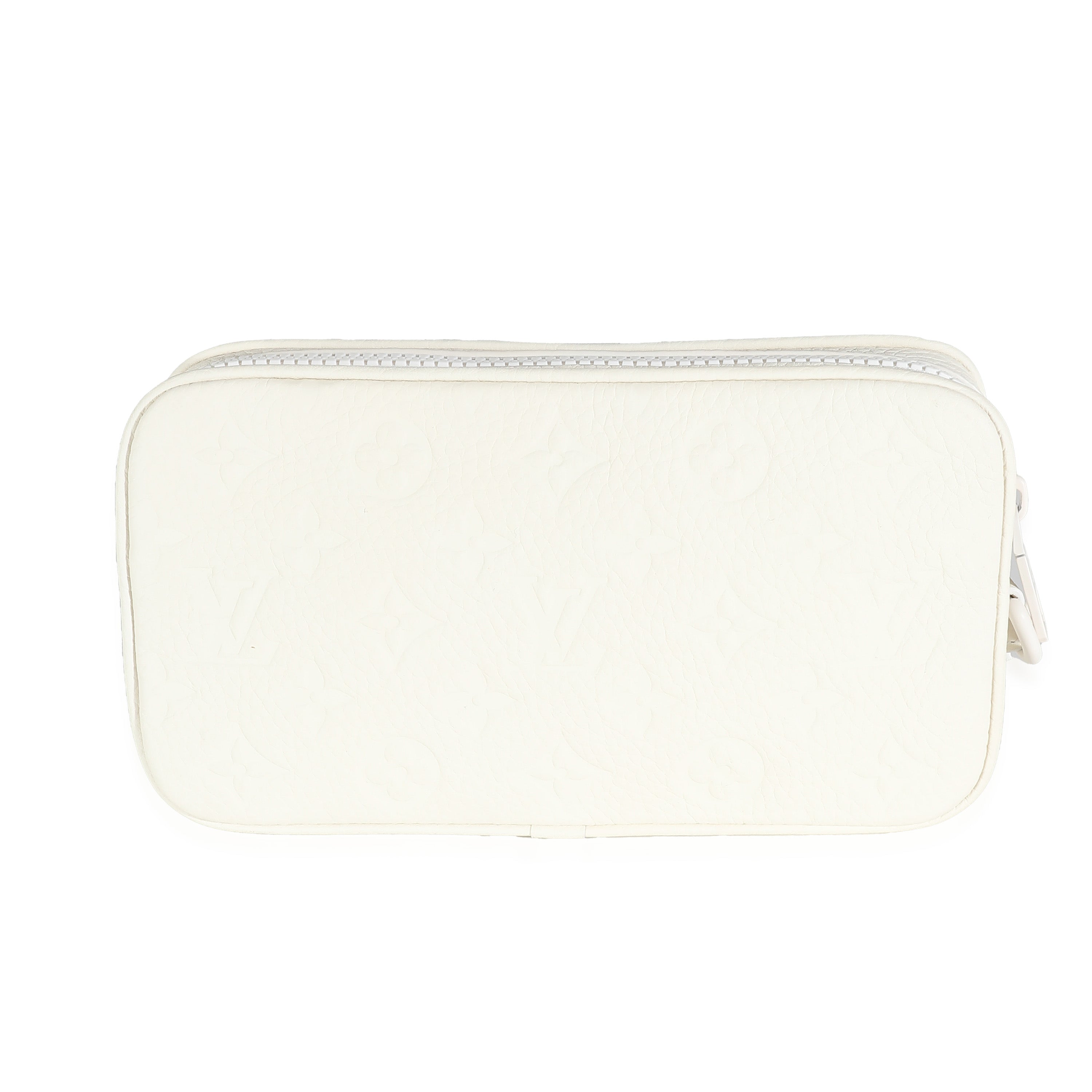 Louis Vuitton White Monogram Taurillon Pochette Volga