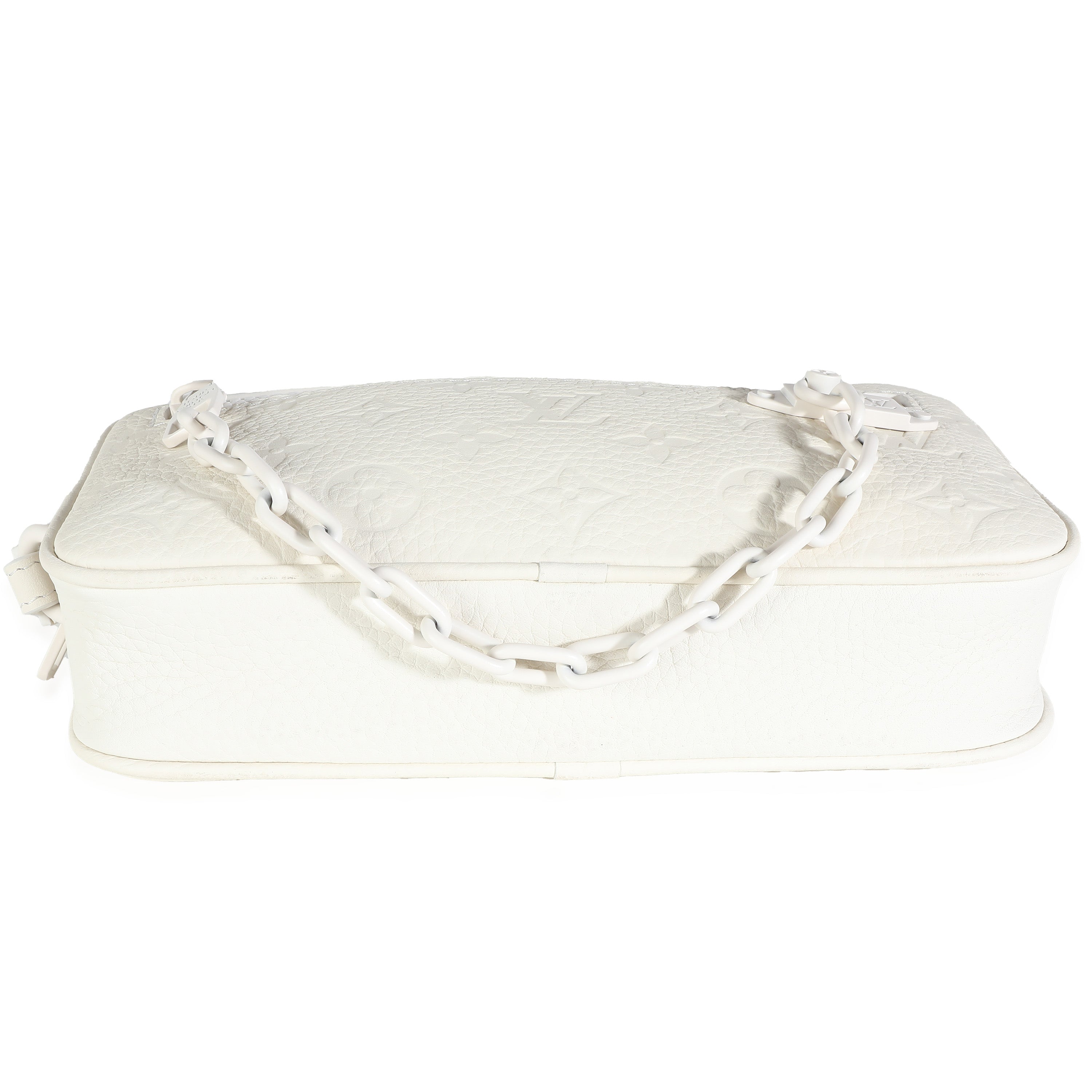 Louis Vuitton White Monogram Taurillon Pochette Volga