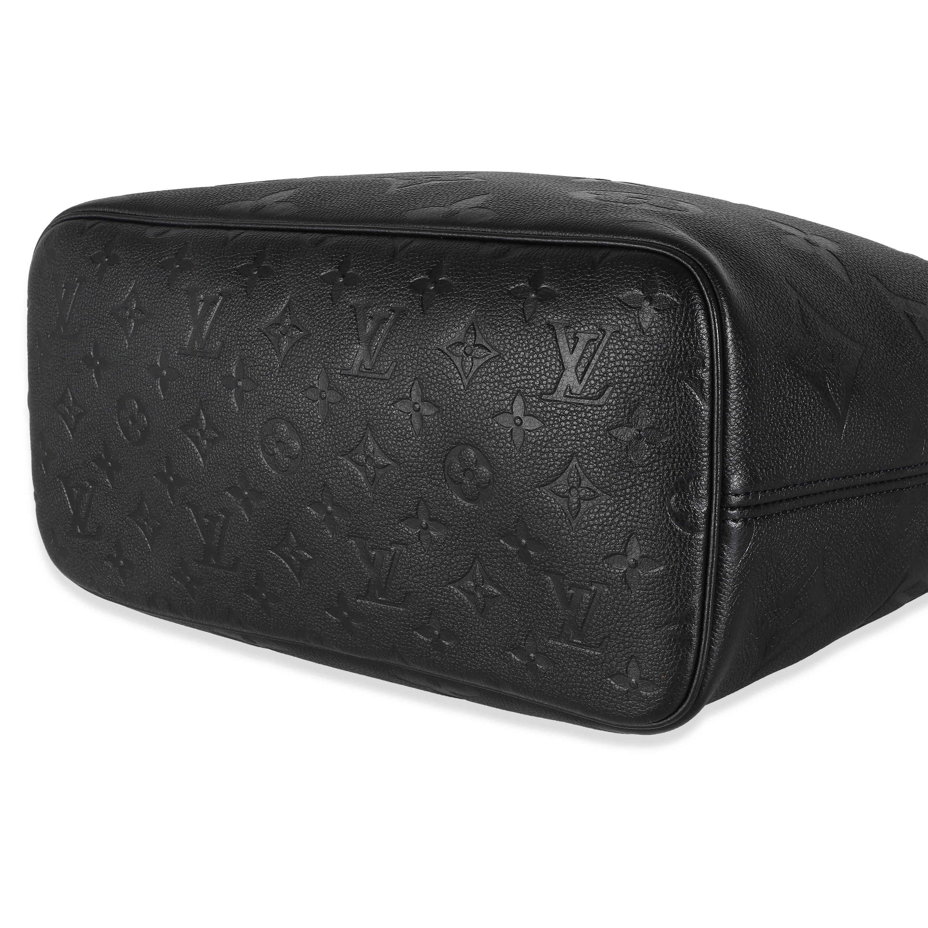 Louis Vuitton Black Giant Monogram Empreinte Neverfull MM