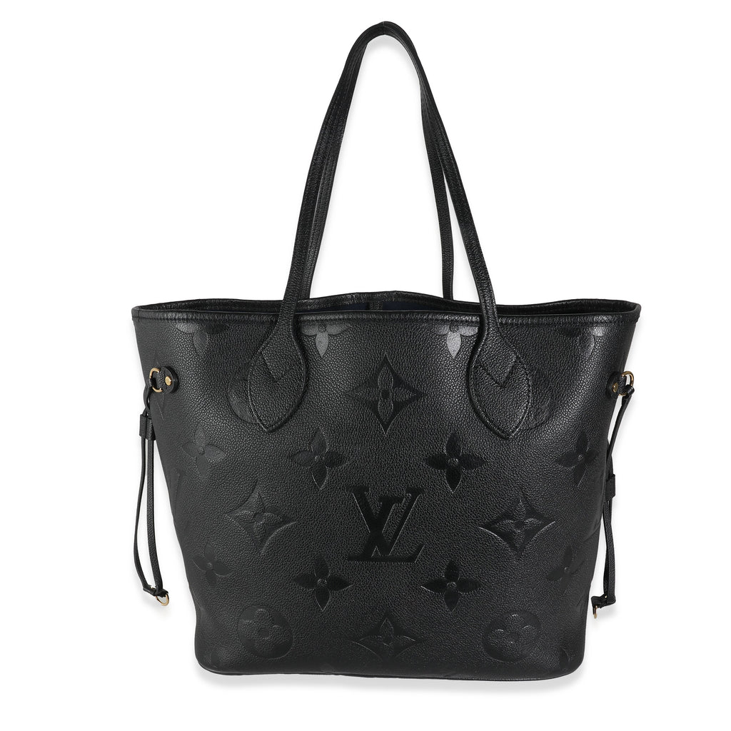 Louis Vuitton Black Giant Monogram Empreinte Neverfull MM