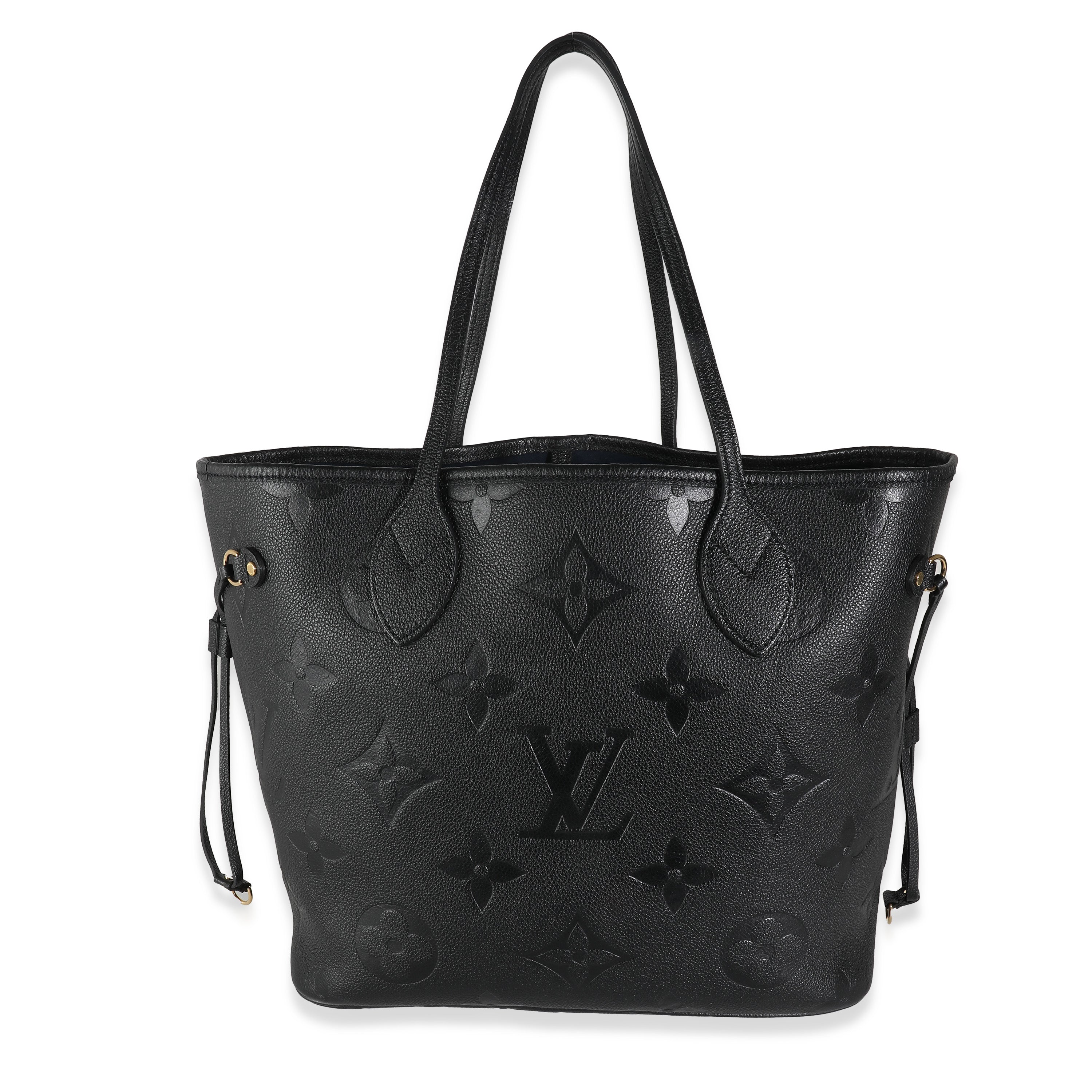 Louis Vuitton Black Giant Monogram Empreinte Neverfull MM