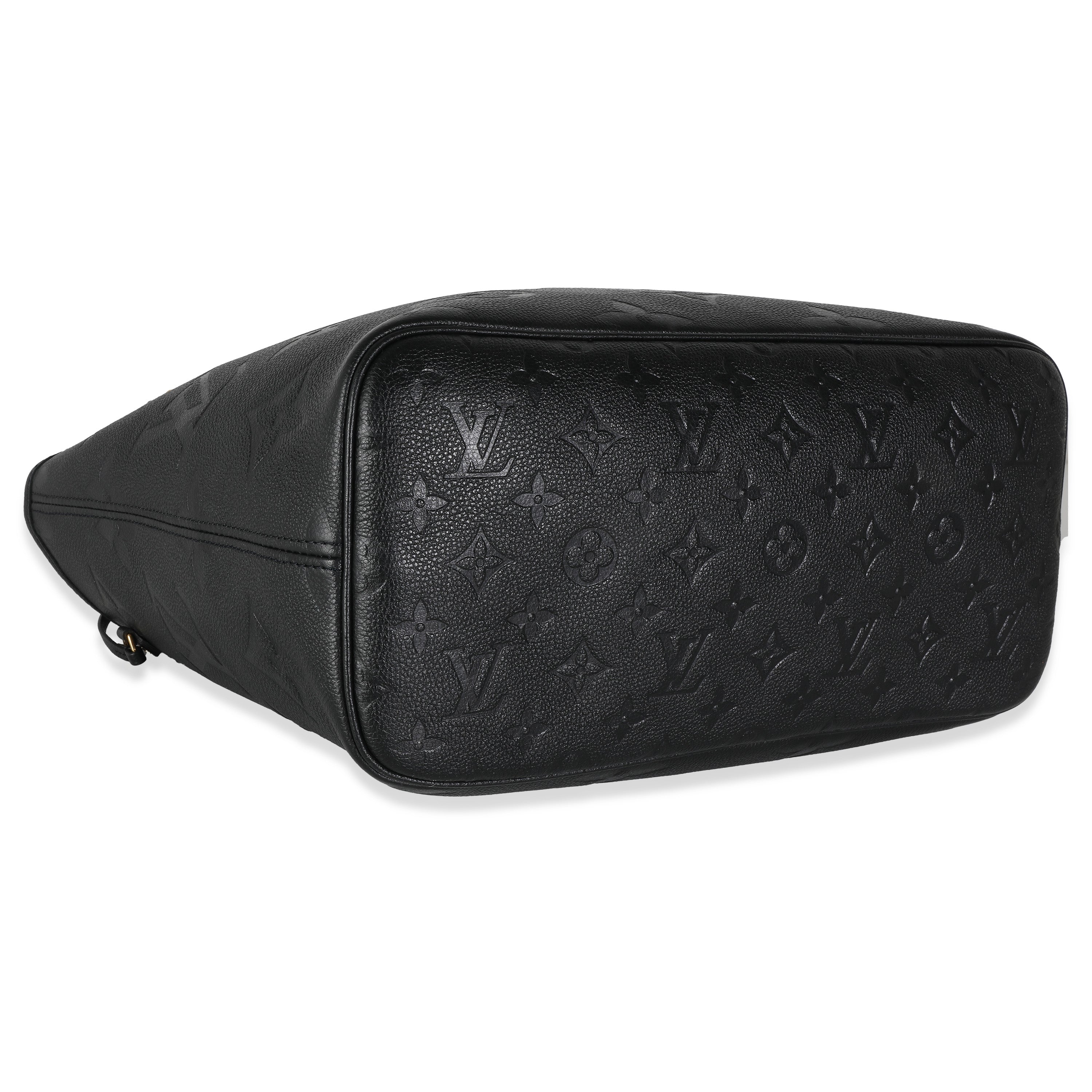 Louis Vuitton Black Giant Monogram Empreinte Neverfull MM