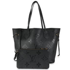 Louis Vuitton Black Giant Monogram Empreinte Neverfull MM