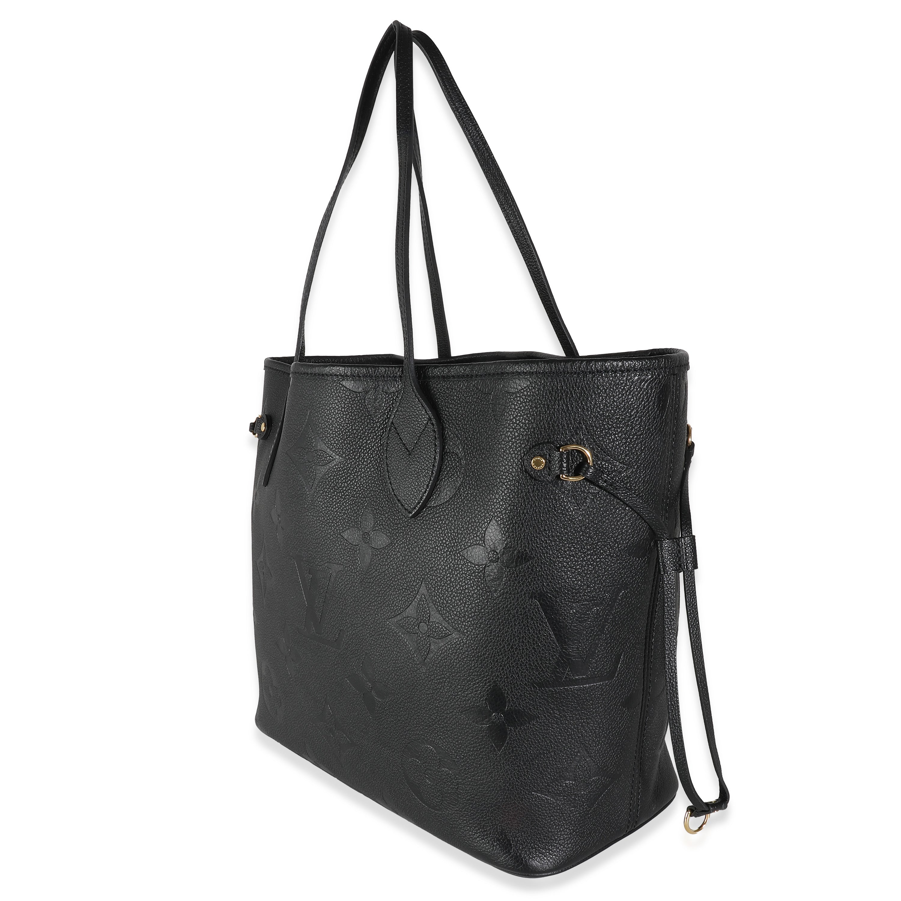 Louis Vuitton Black Giant Monogram Empreinte Neverfull MM