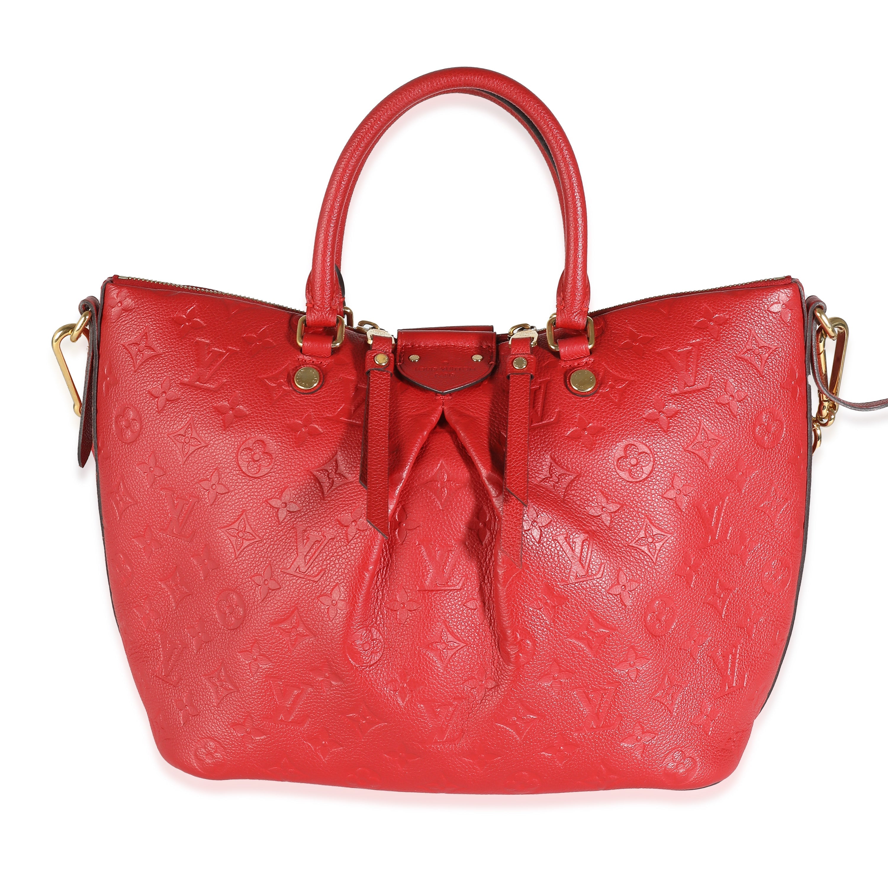 Louis Vuitton Louis Vuitton Cherry Red Monogram Empreinte Mazarine MM