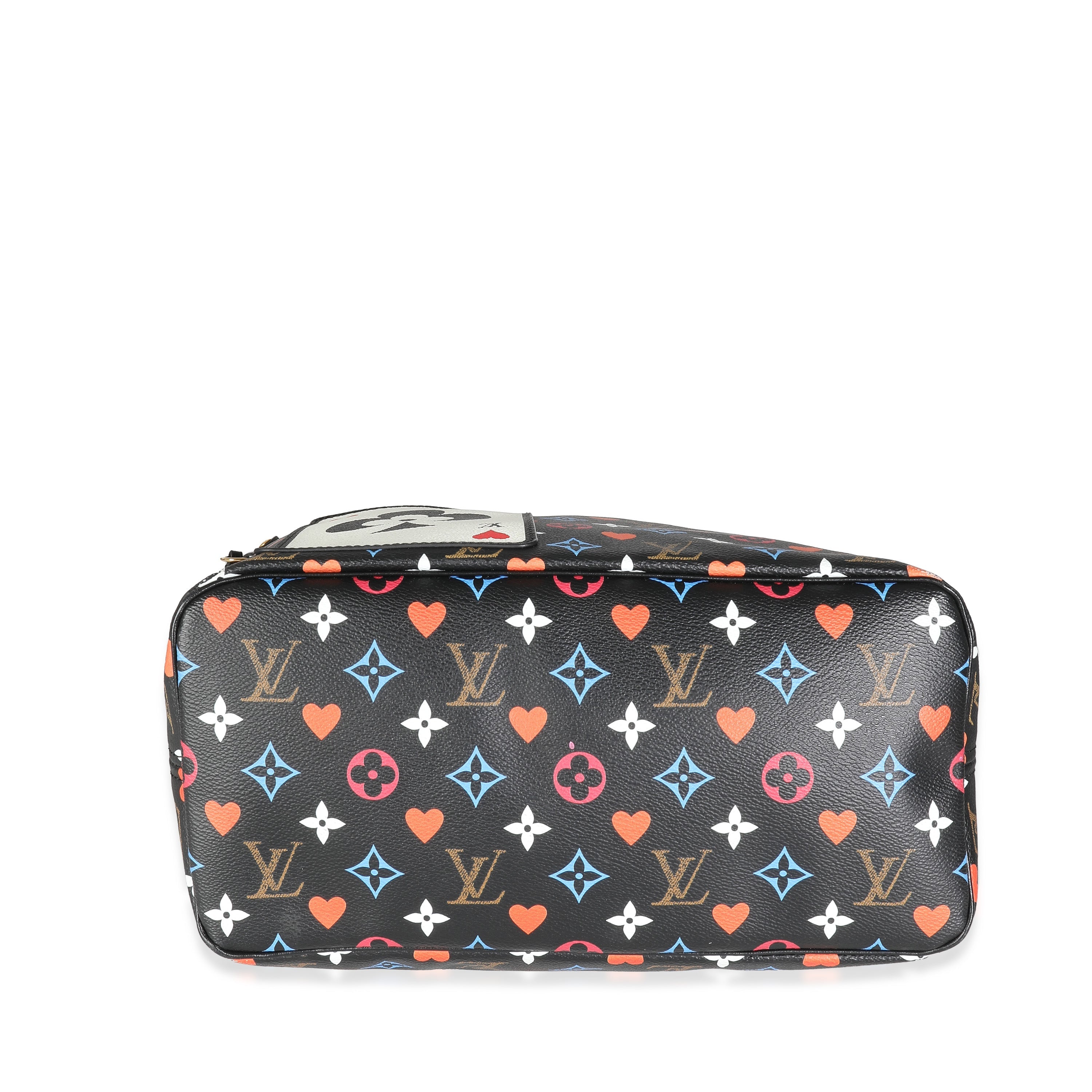 Louis Vuitton Black Monogram Multicolor Canvas Game On Neverfull MM