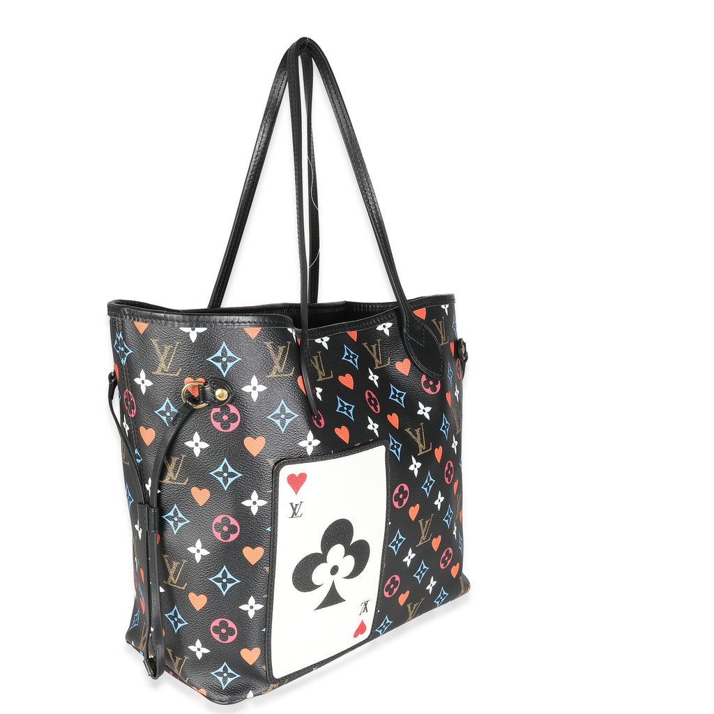 Louis Vuitton Black Monogram Multicolor Canvas Game On Neverfull MM