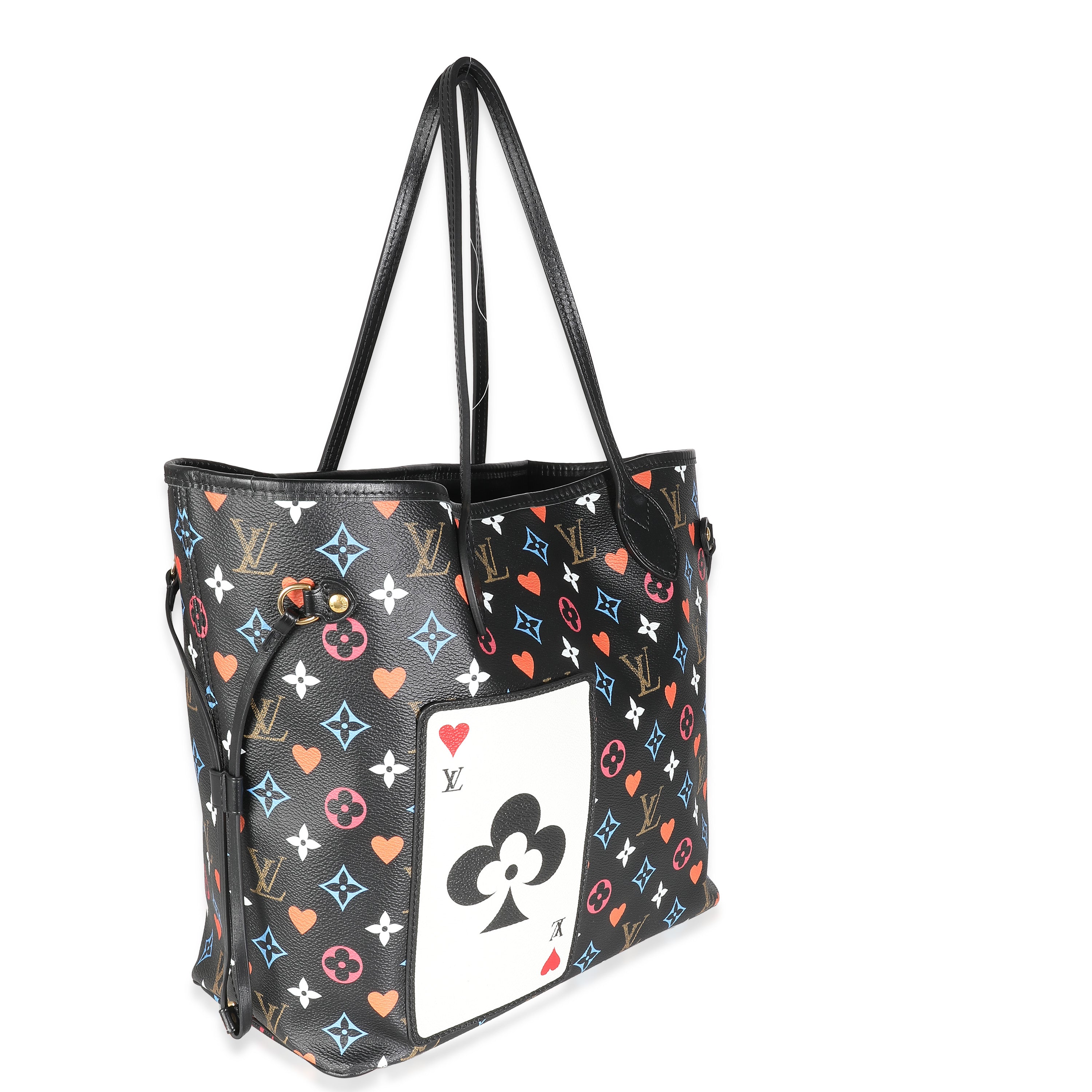 Louis Vuitton Black Monogram Multicolor Canvas Game On Neverfull MM