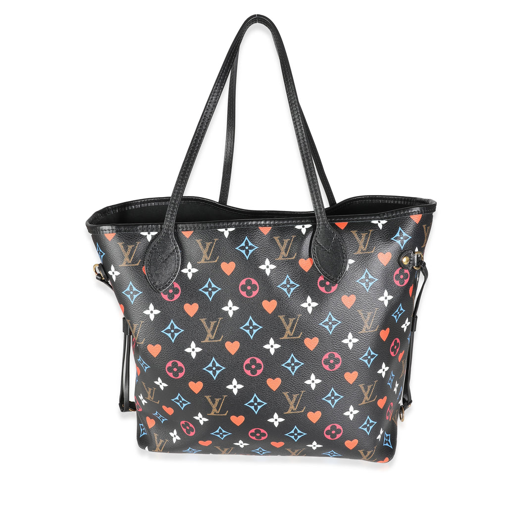 Louis Vuitton Black Monogram Multicolor Canvas Game On Neverfull MM