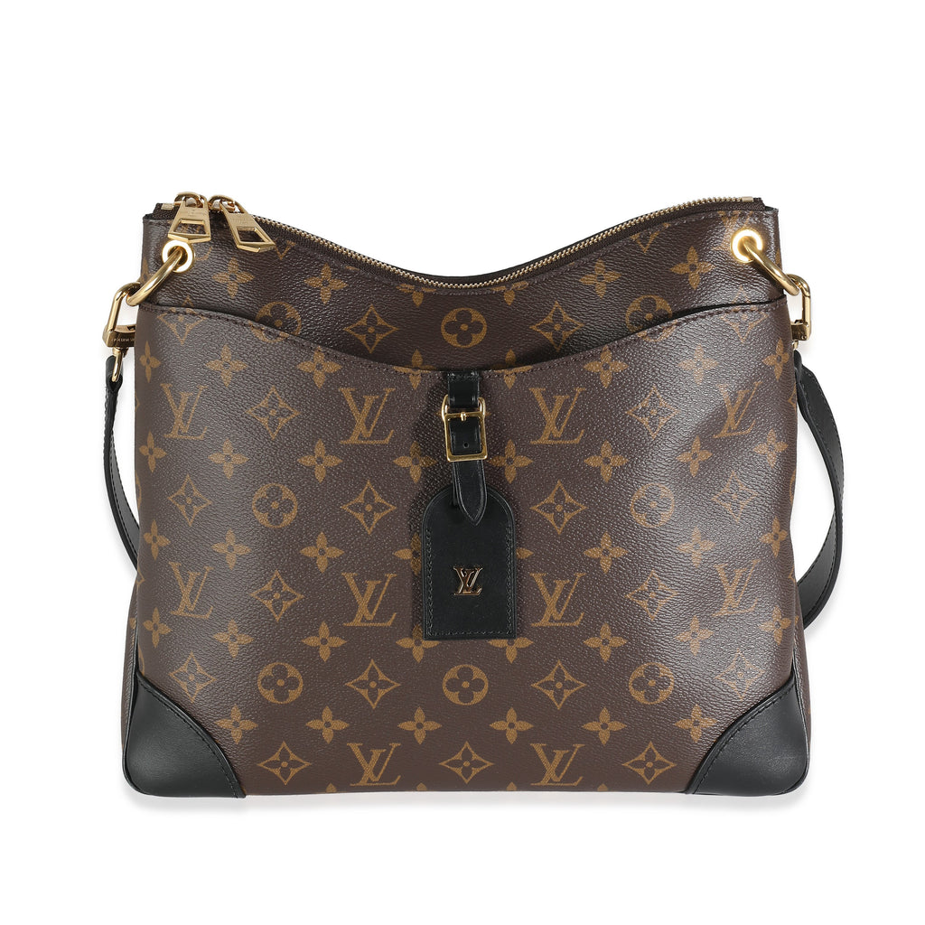 Louis Vuitton Louis Vuitton Black Monogram Canvas Odéon MM NM