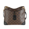 Louis Vuitton Louis Vuitton Black Monogram Canvas Odéon MM NM