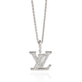 Louis Vuitton Idylle Blossom Pendant in 18k White Gold 0.3 CTW