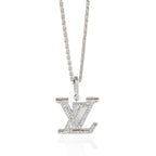 Louis Vuitton Idylle Blossom Pendant in 18k White Gold 0.3 CTW