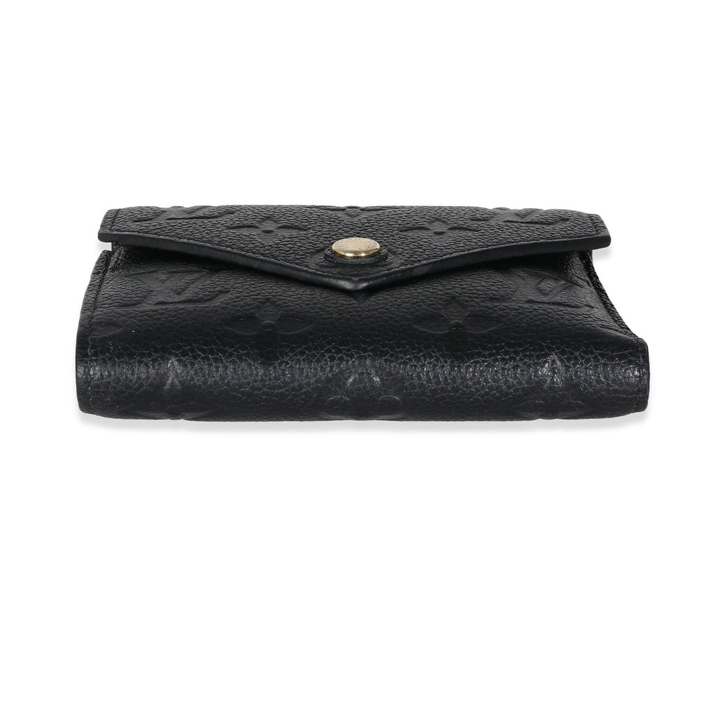 Louis Vuitton Black Empreinte Victorine Wallet