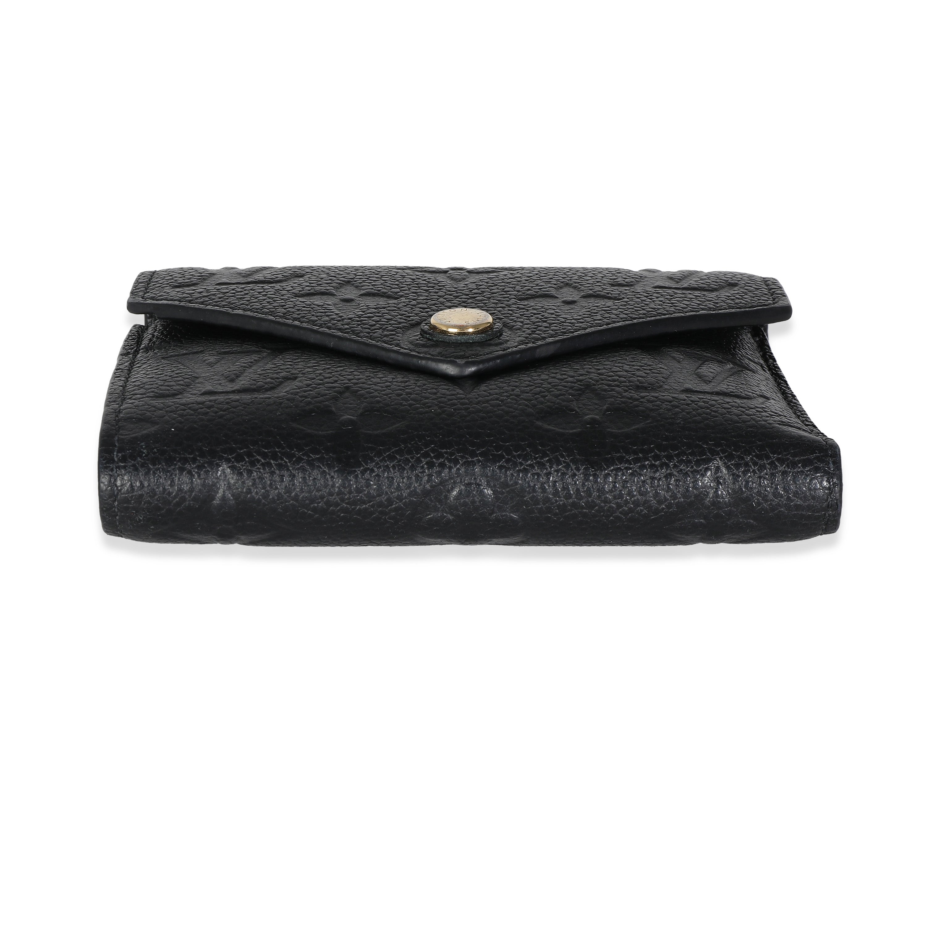 Louis Vuitton Black Empreinte Victorine Wallet