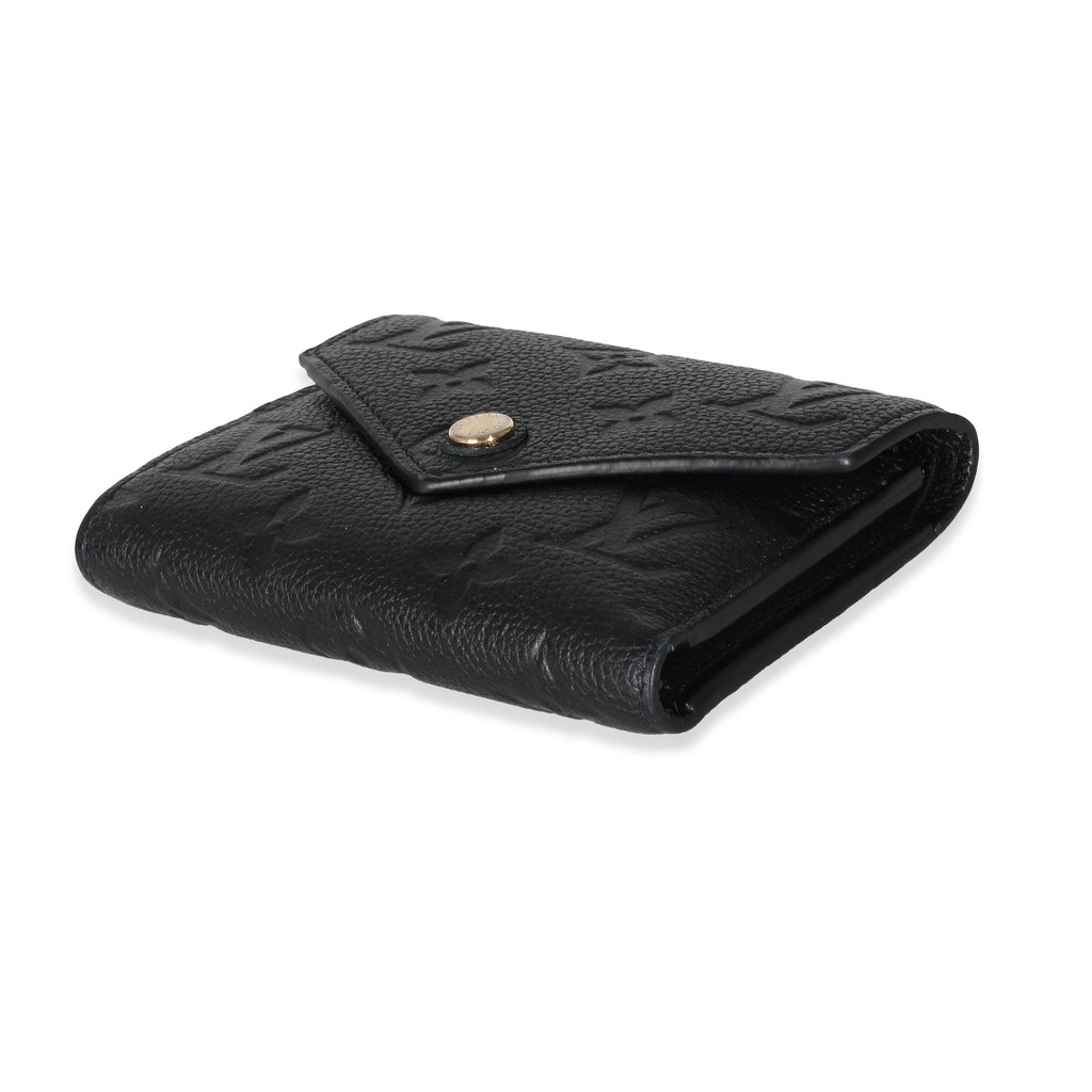Louis Vuitton Black Empreinte Victorine Wallet