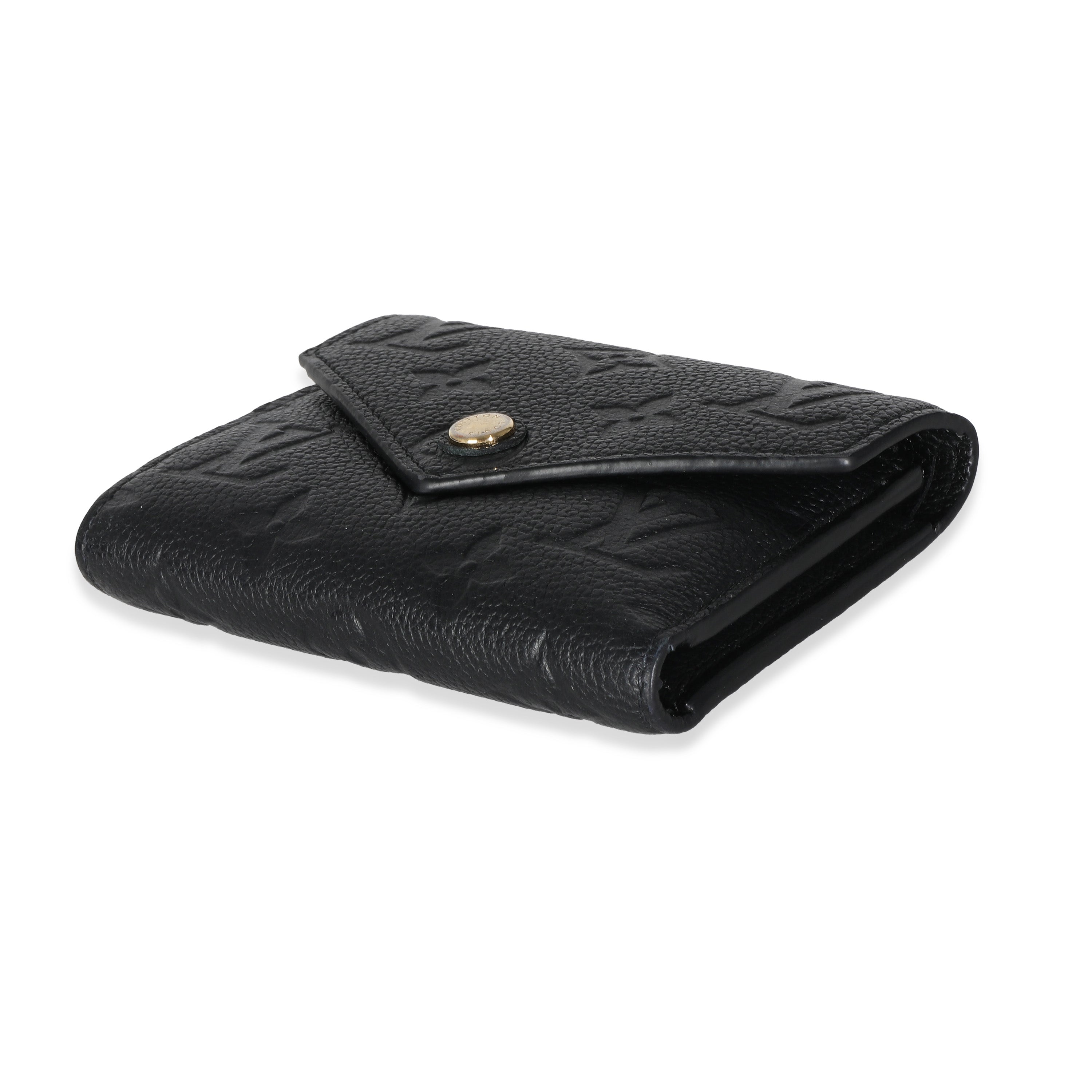 Louis Vuitton Black Empreinte Victorine Wallet