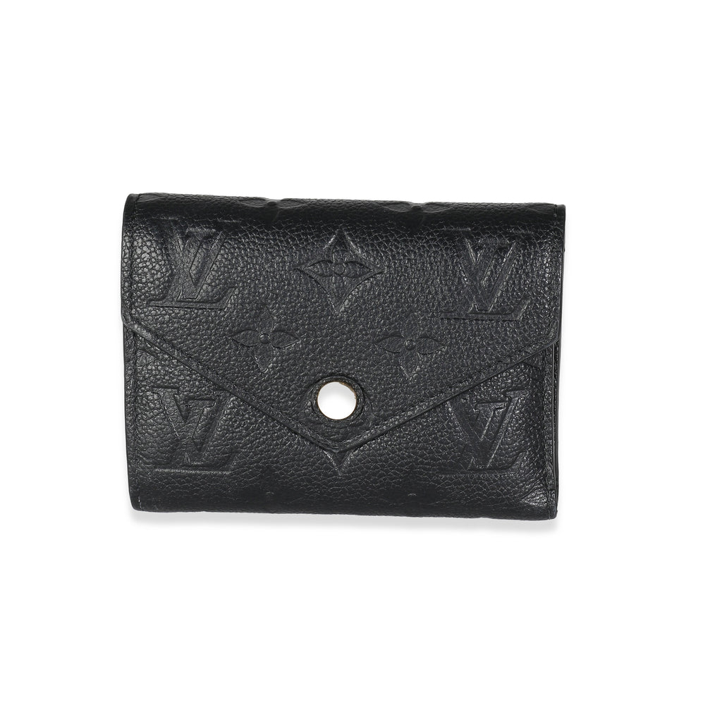 Louis Vuitton Black Empreinte Victorine Wallet