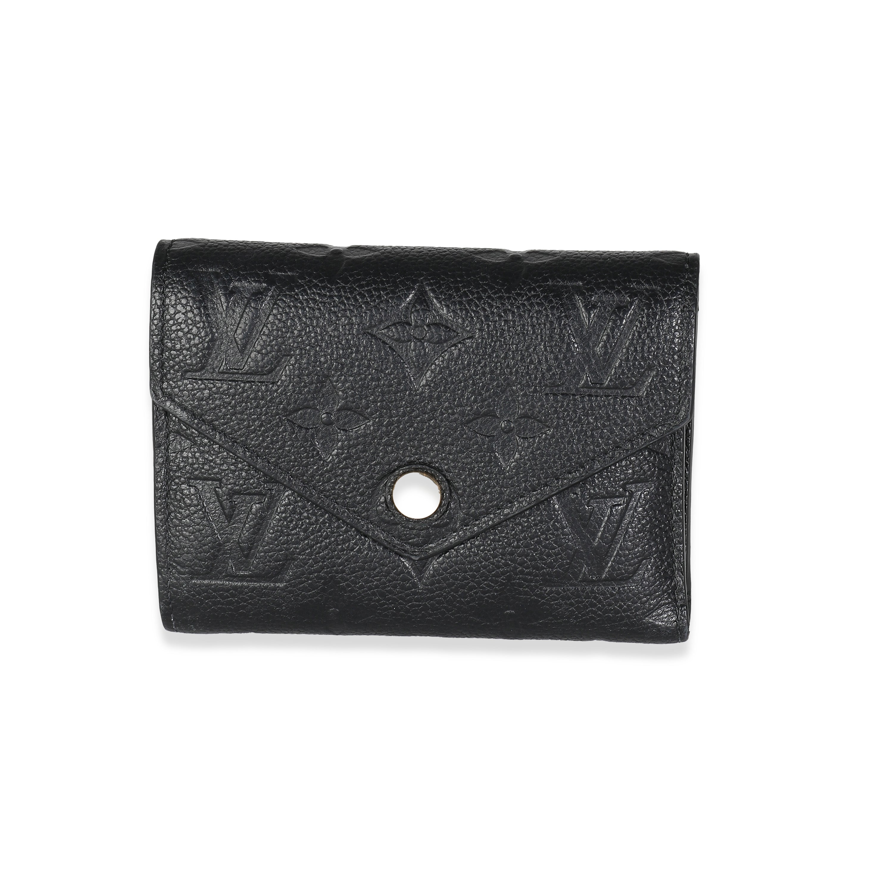 Louis Vuitton Black Empreinte Victorine Wallet