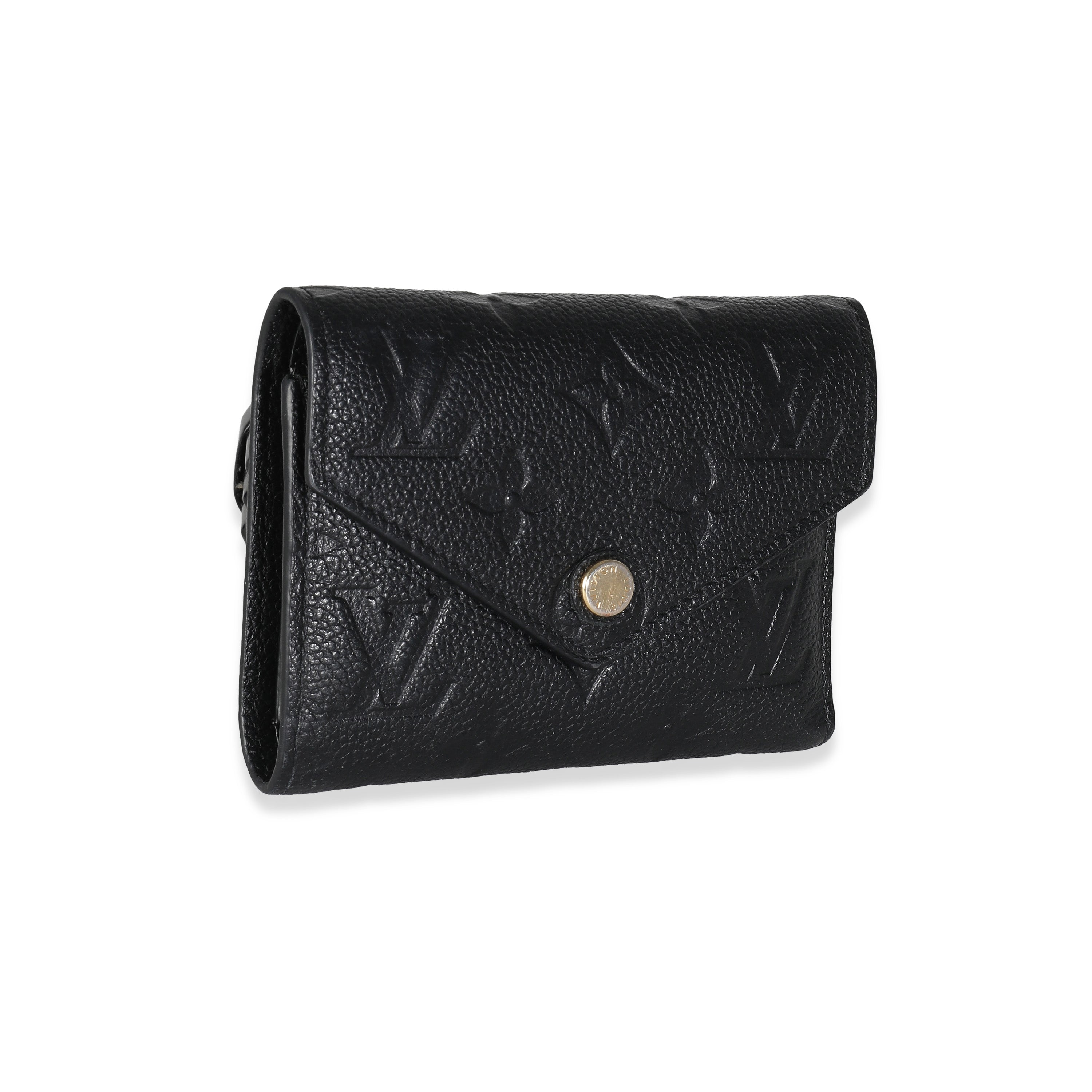 Louis Vuitton Black Empreinte Victorine Wallet