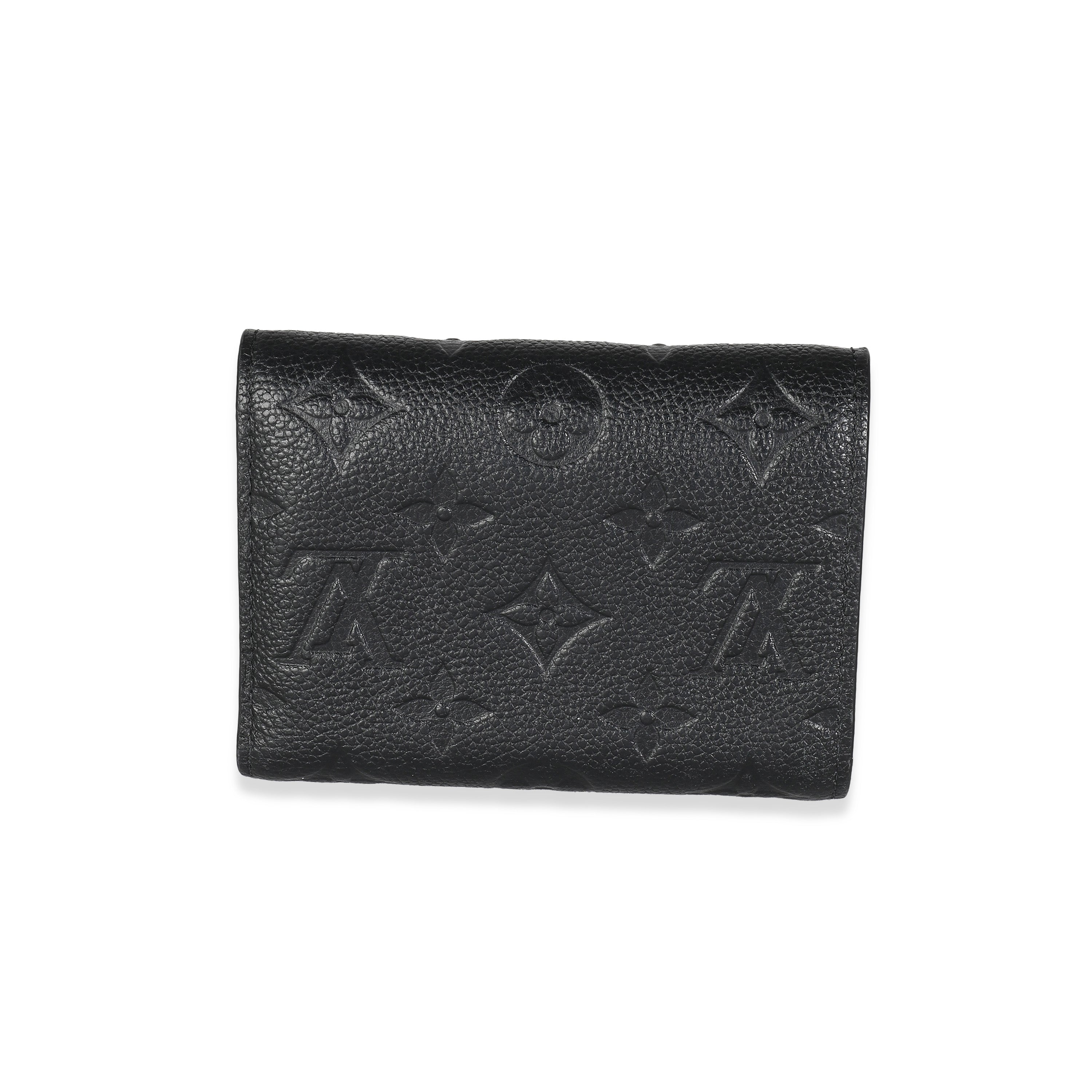 Louis Vuitton Black Empreinte Victorine Wallet