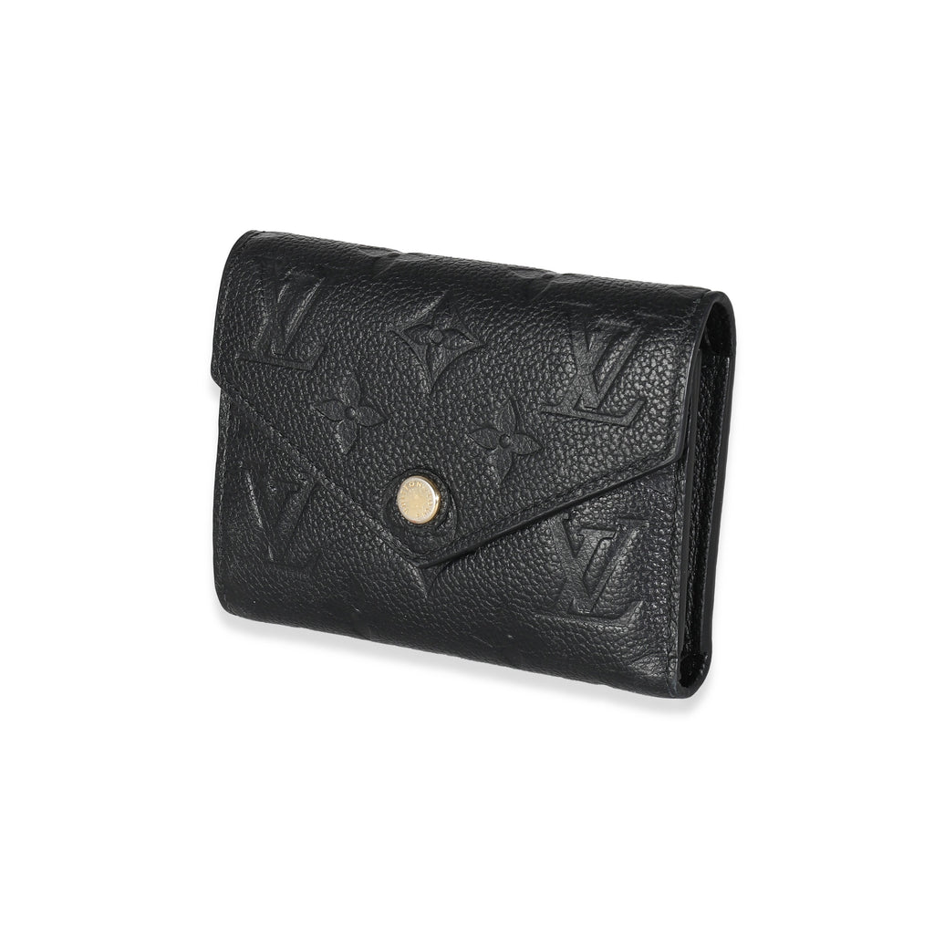 Louis Vuitton Black Empreinte Victorine Wallet