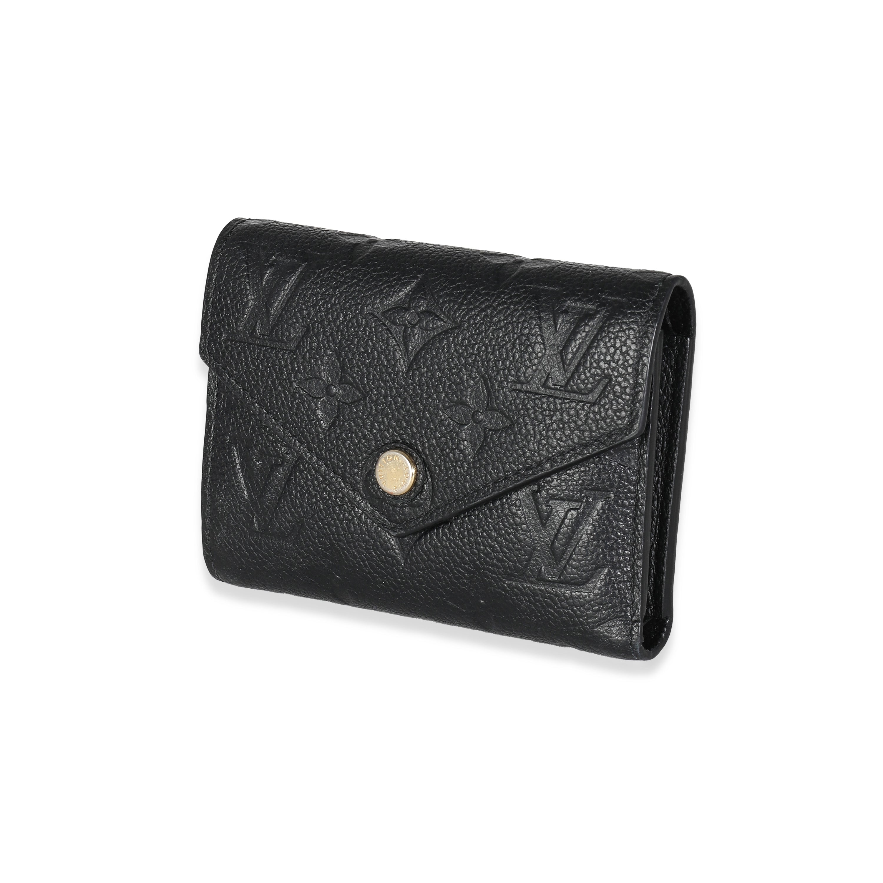 Louis Vuitton Black Empreinte Victorine Wallet