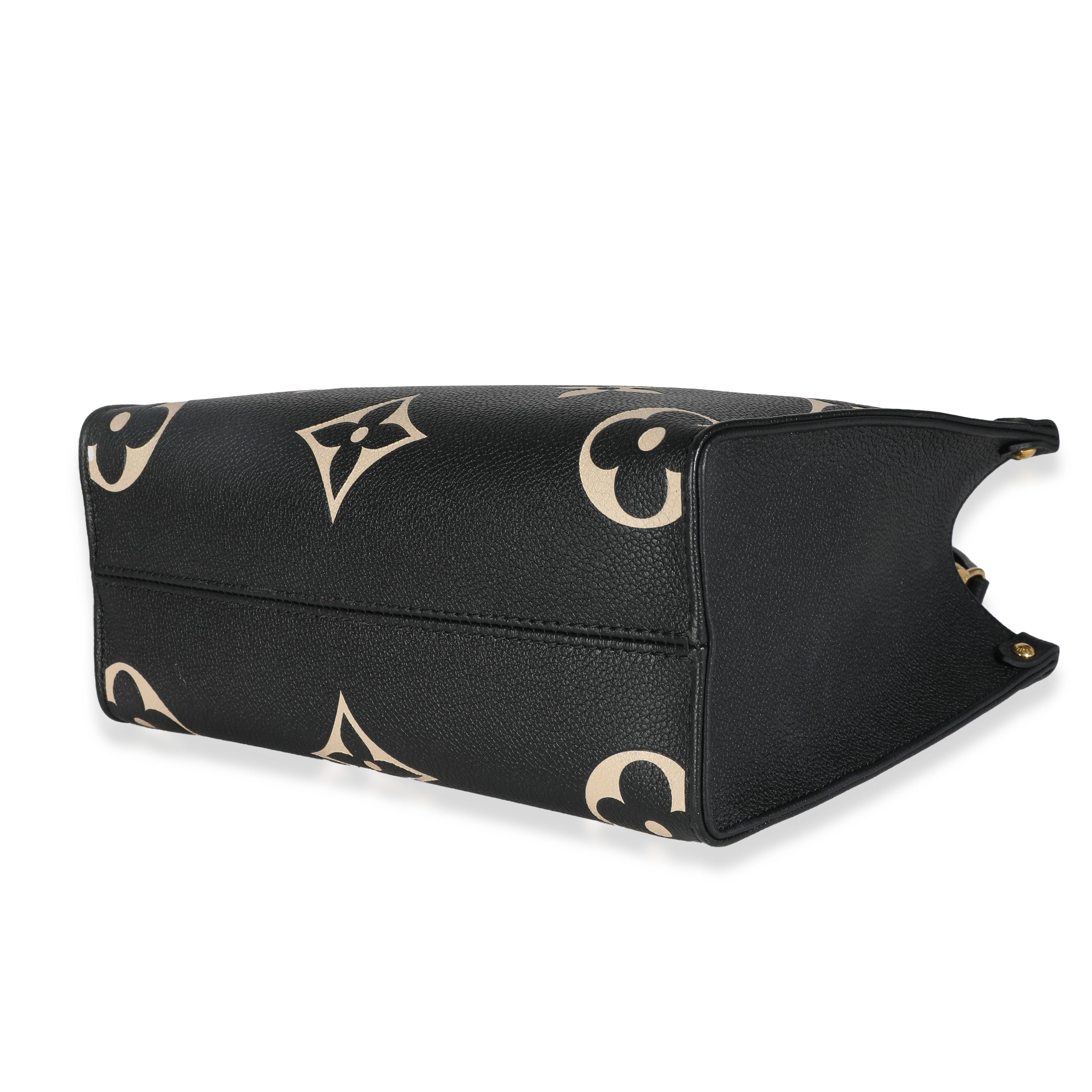 Louis Vuitton Louis Vuitton Black Beige Giant Monogram Empreinte Onthego PM