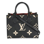 Louis Vuitton Louis Vuitton Black Beige Giant Monogram Empreinte Onthego PM