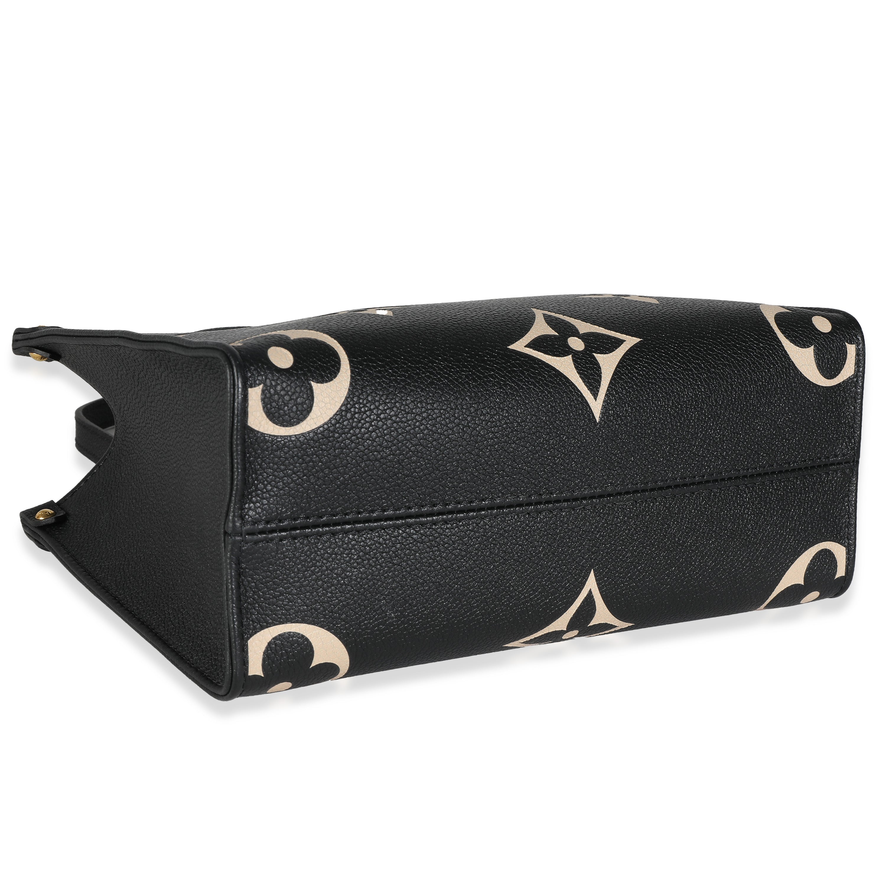 Louis Vuitton Louis Vuitton Black Beige Giant Monogram Empreinte Onthego PM