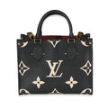 Louis Vuitton Louis Vuitton Black Beige Giant Monogram Empreinte Onthego PM