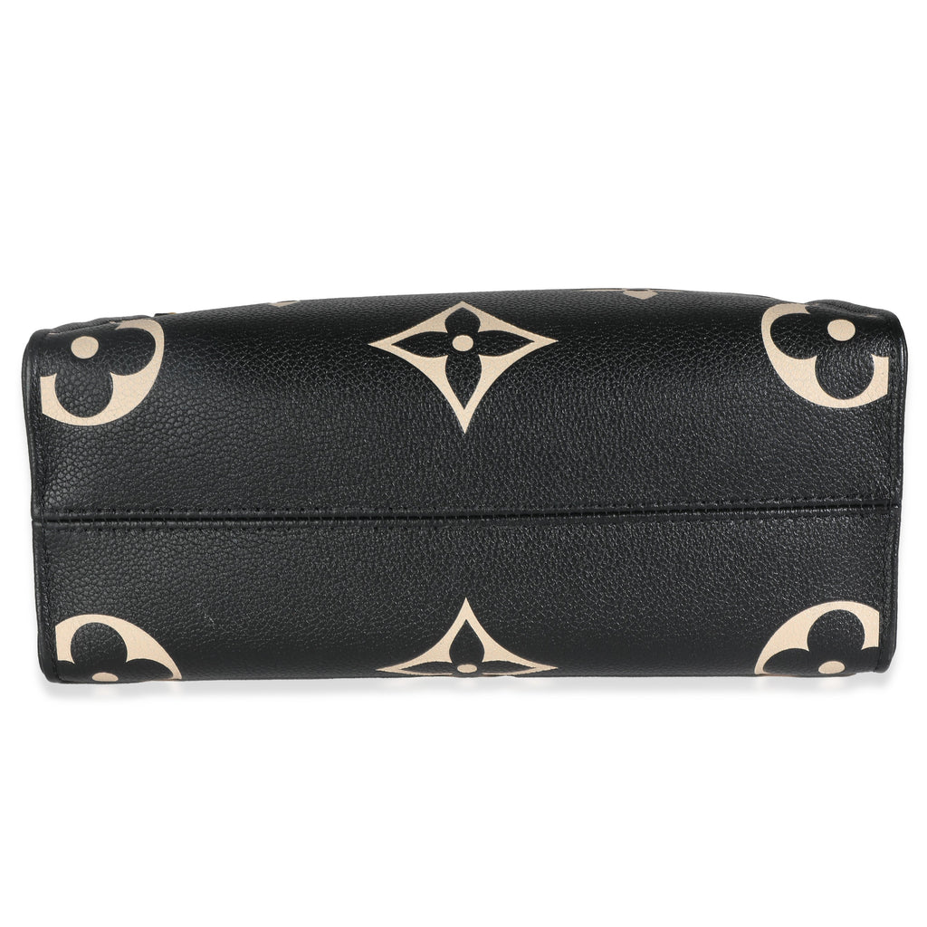 Louis Vuitton Louis Vuitton Black Beige Giant Monogram Empreinte Onthego PM