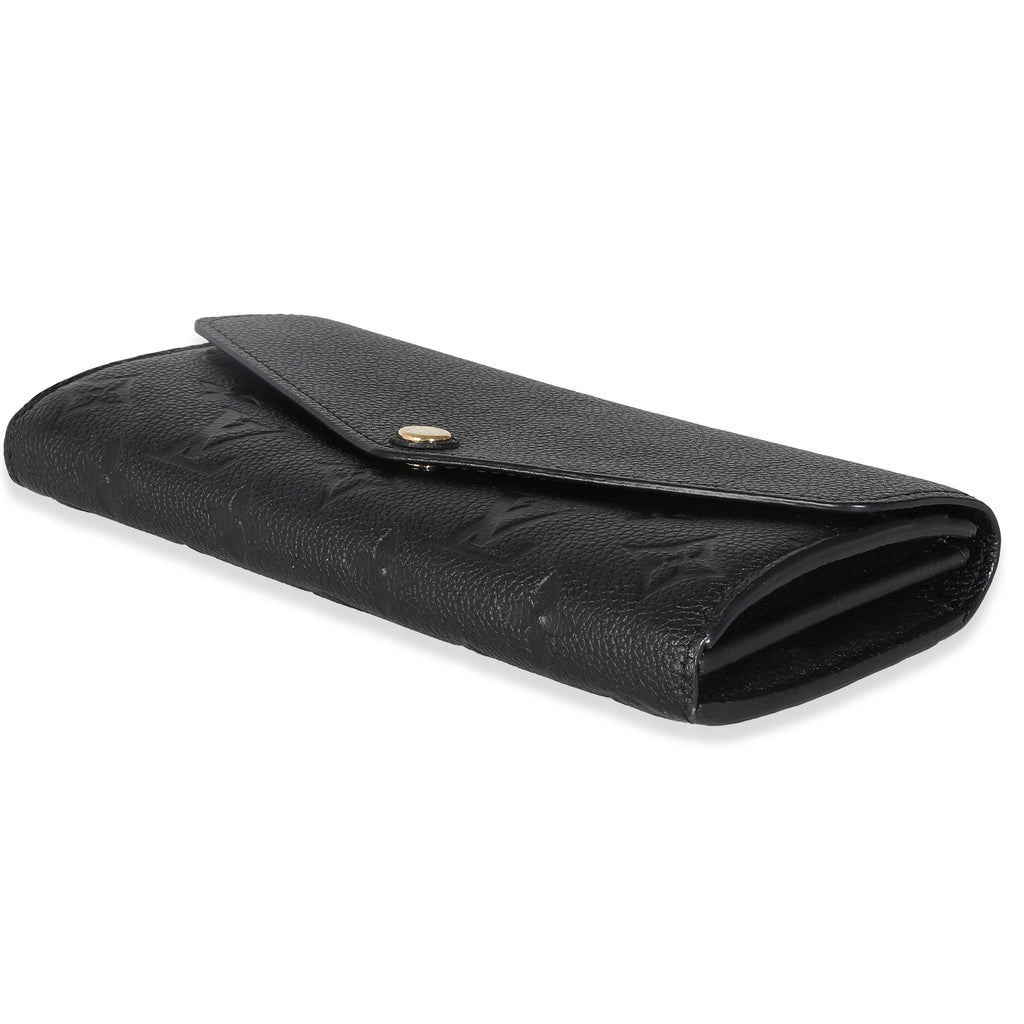 Louis Vuitton Black Monogram Empreinte Sarah Wallet
