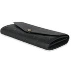 Louis Vuitton Black Monogram Empreinte Sarah Wallet