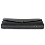 Louis Vuitton Black Monogram Empreinte Sarah Wallet