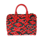 Louis Vuitton x UF Black Red Tufted Monogram Speedy Bandouliere 25
