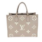 Louis Vuitton Tourterelle Creme Giant Monogram Empreinte Onthego MM