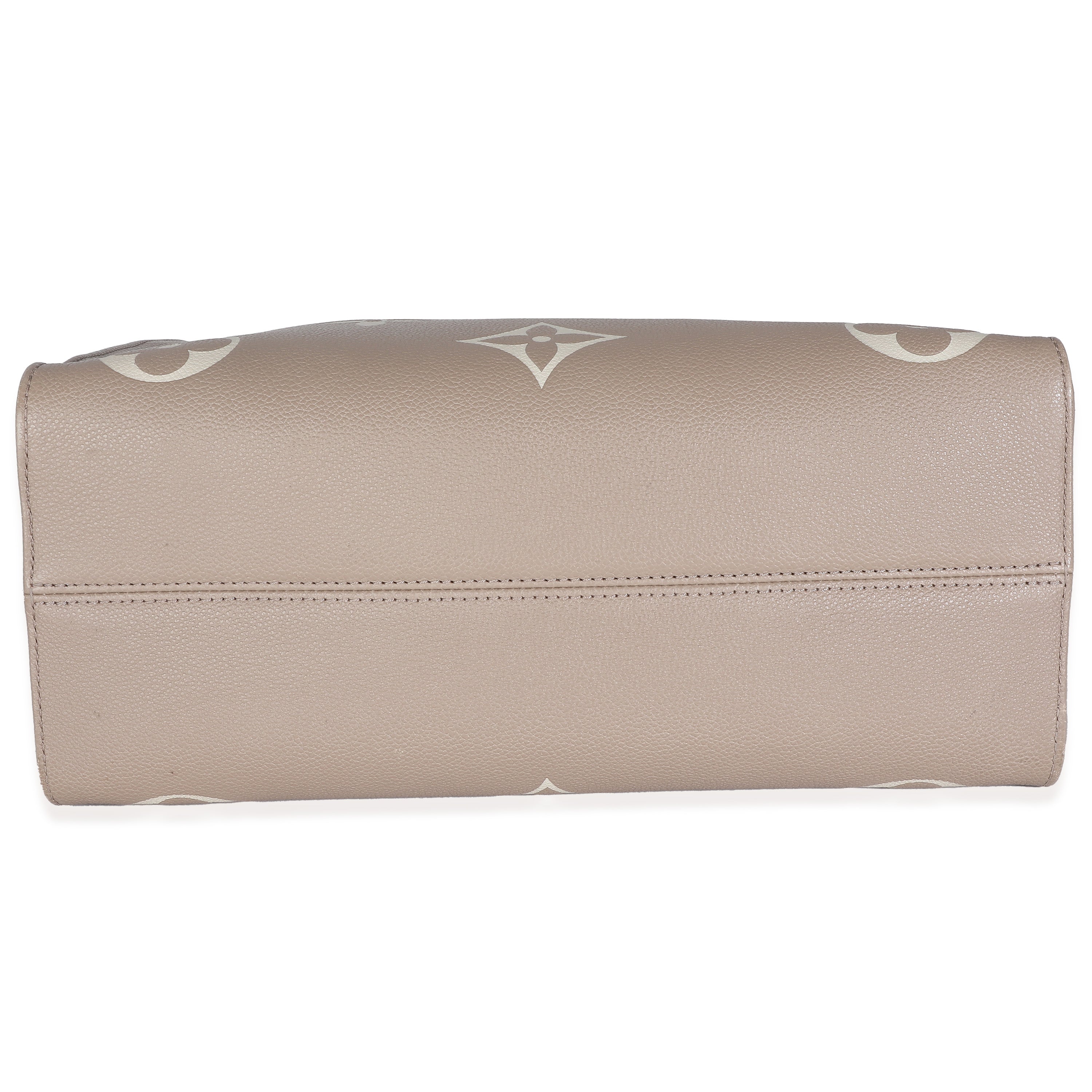 Louis Vuitton Tourterelle Creme Giant Monogram Empreinte Onthego MM