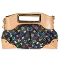 Louis Vuitton x Takashi Murakami Black Multicolor Monogram Canvas Judy MM