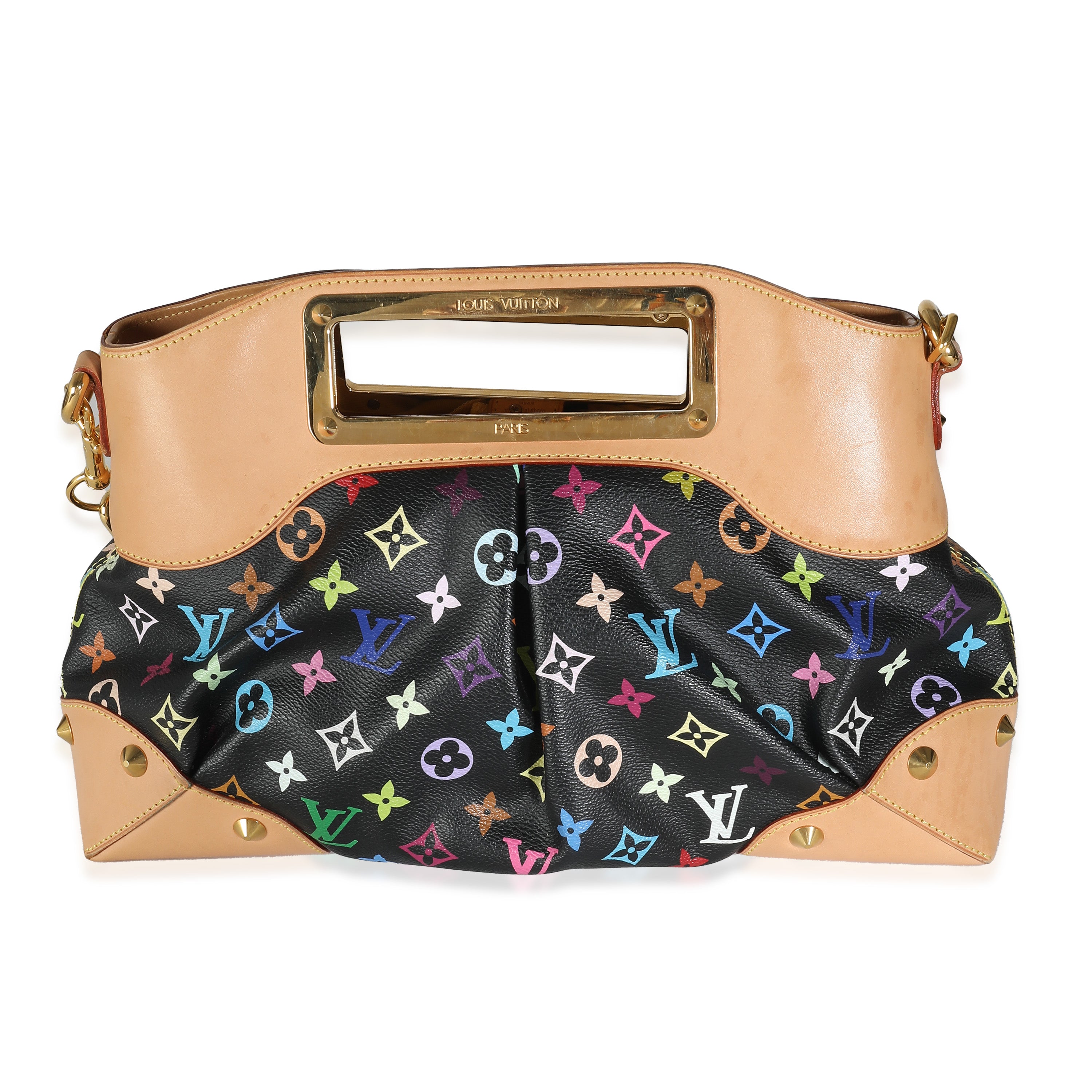 Louis Vuitton x Takashi Murakami Black Multicolor Monogram Canvas Judy MM