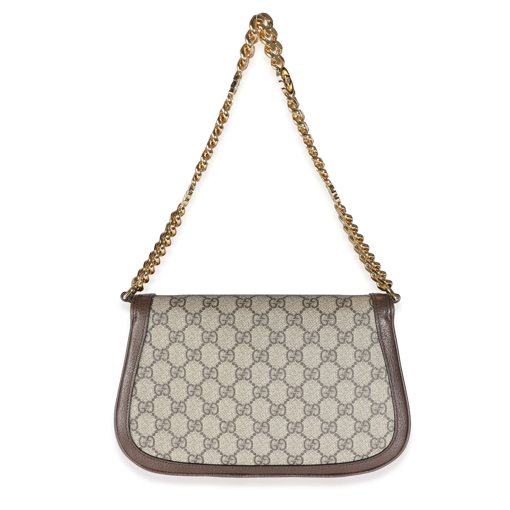 Gucci Beige GG Supreme Canvas Blondie Shoulder Bag