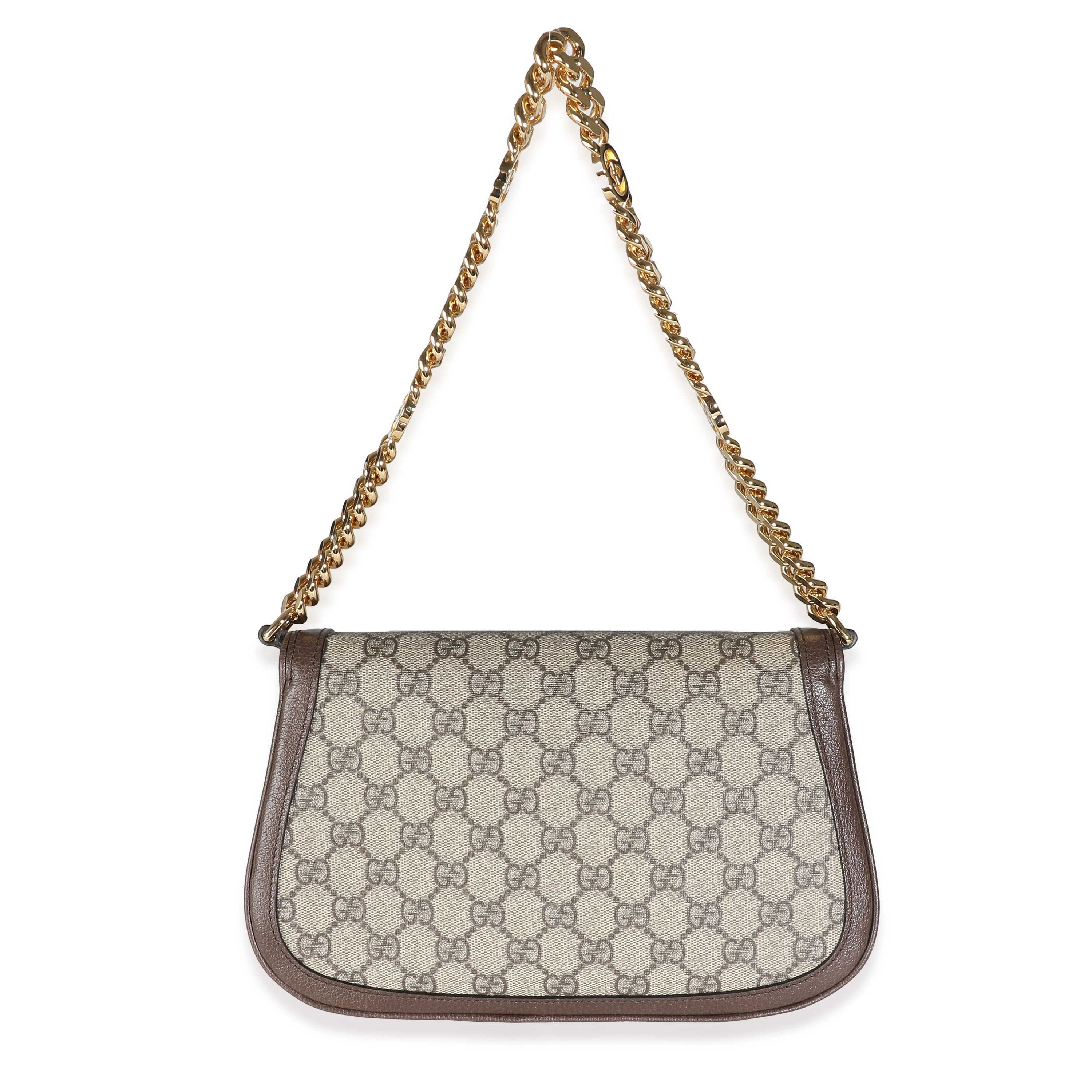 Gucci Beige GG Supreme Canvas Blondie Shoulder Bag