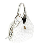 Louis Vuitton White Monogram Mahina XL Hobo