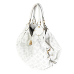 Louis Vuitton White Monogram Mahina XL Hobo