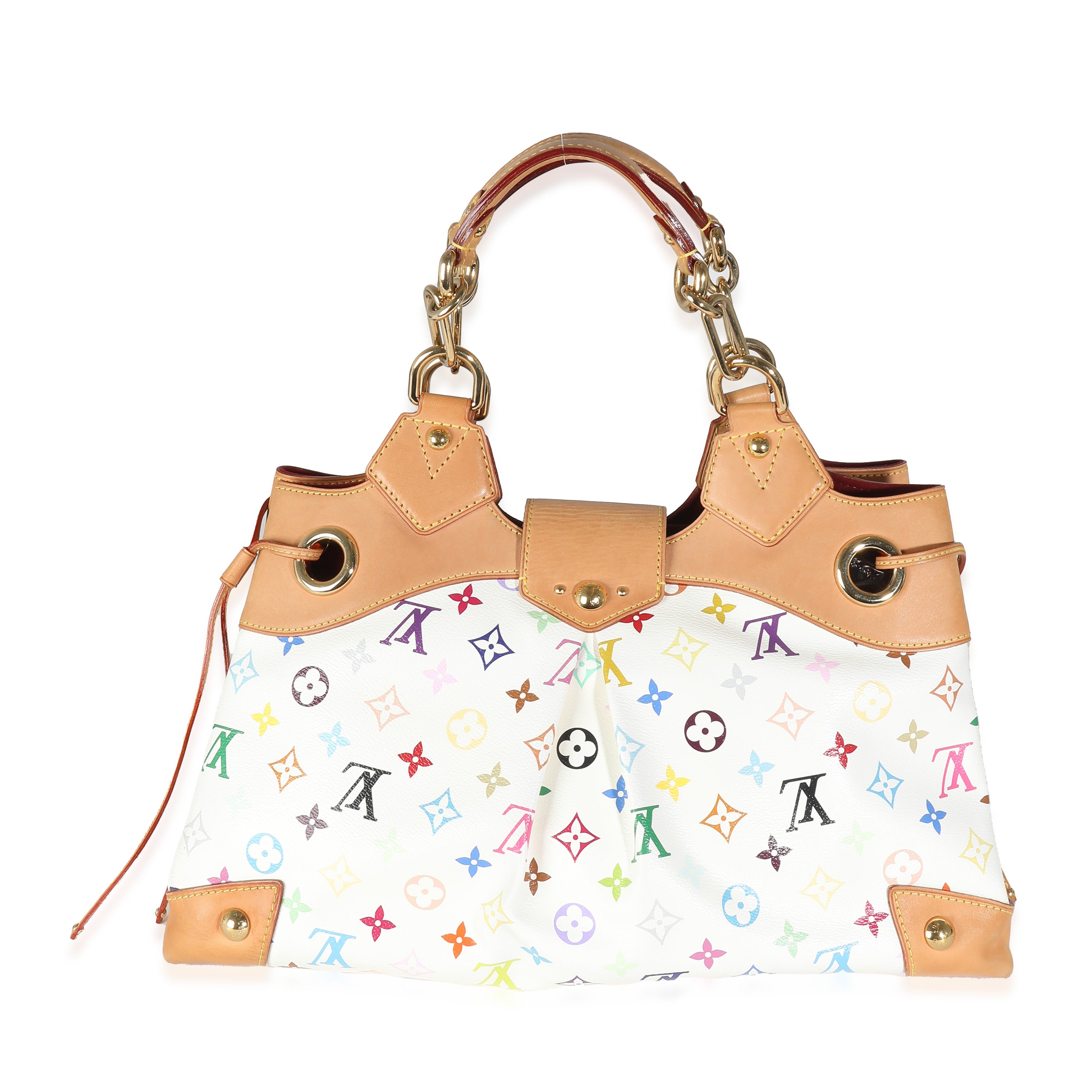 Louis Vuitton x Takashi Murakami White Multicolor Canvas Ursula