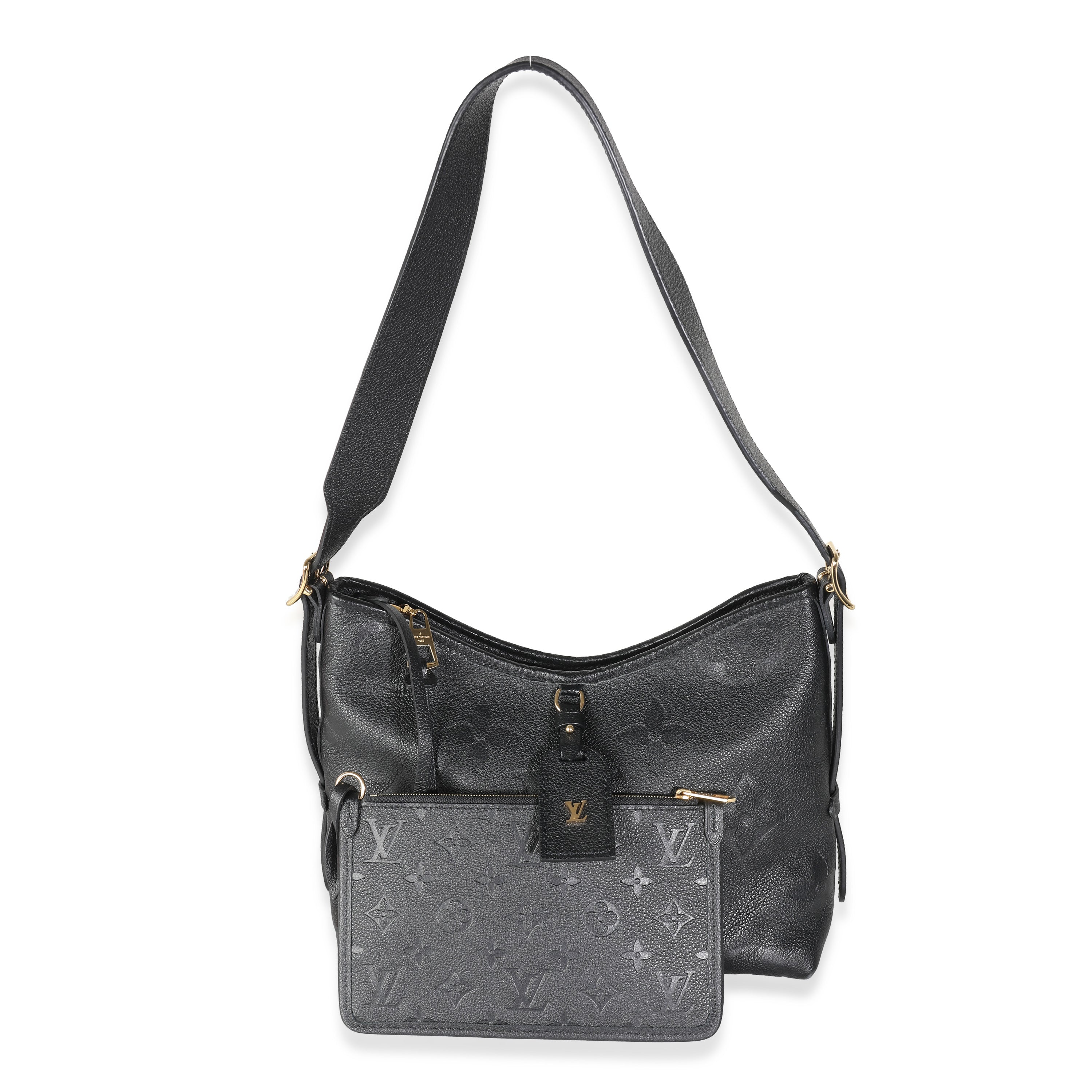 Louis Vuitton Black Empreinte Carryall PM
