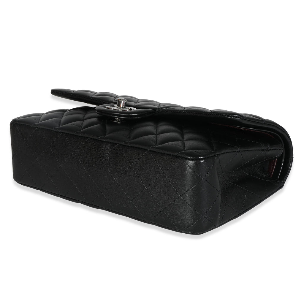Chanel Black Quilted Lambskin Medium Classic Double Flap Bag