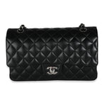 Chanel Black Quilted Lambskin Medium Classic Double Flap Bag