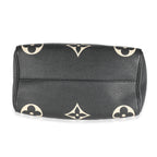 Louis Vuitton Black Beige Monogram Empreinte Speedy Bandouliere 25