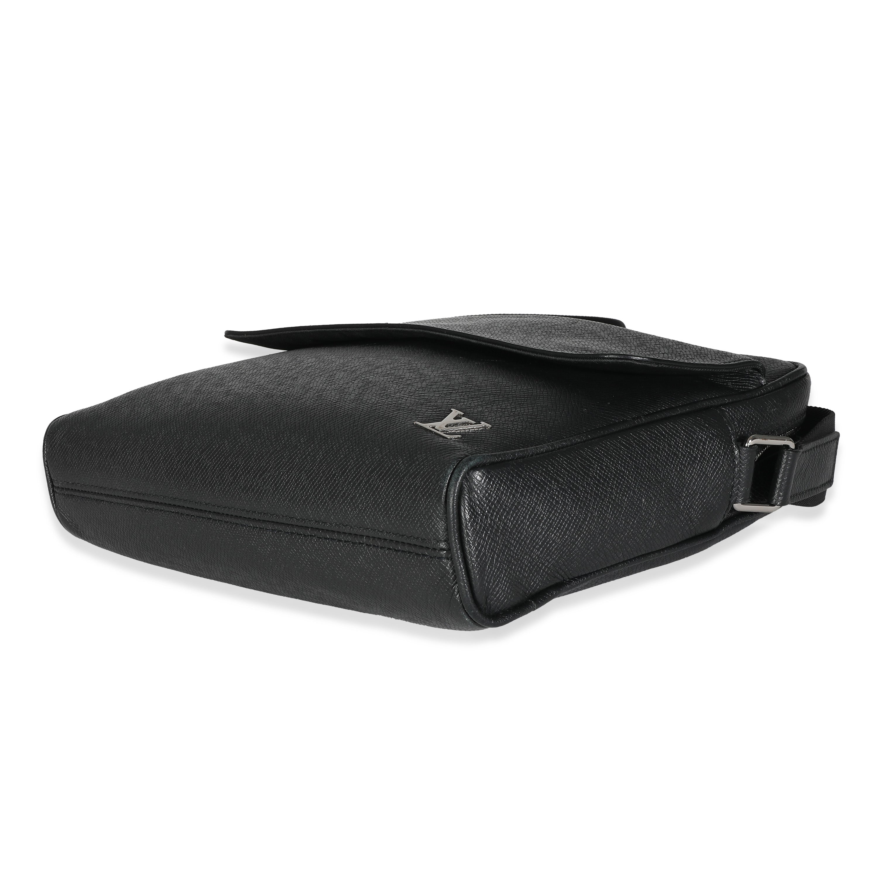 Louis Vuitton Black Taiga Alex Messenger PM